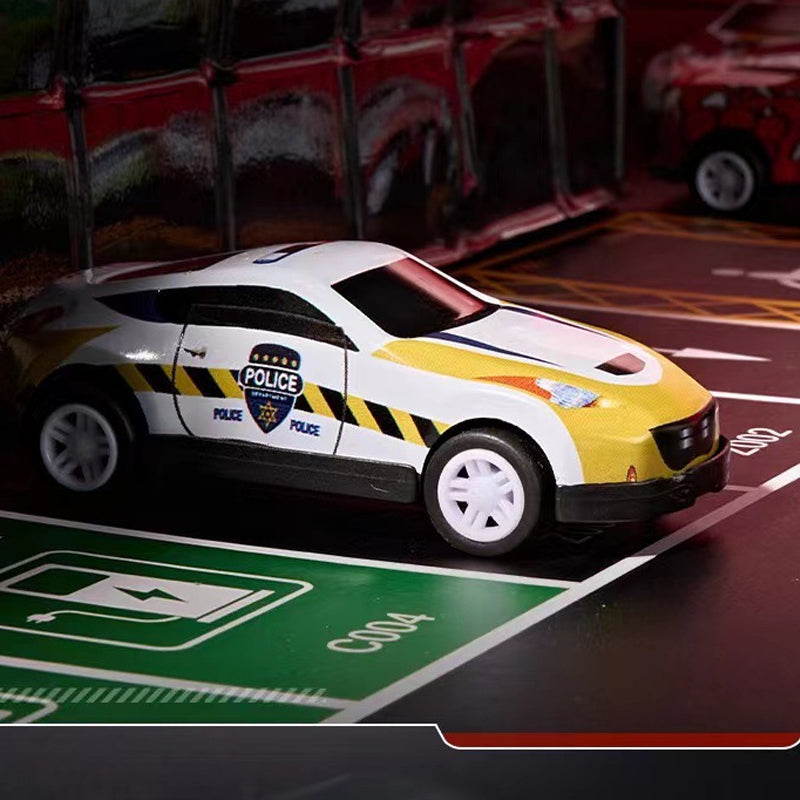 100 Mini-Rückzugautos mit integrierter Garage