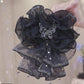 Rüschen-Organza-Schmetterlings-Haarklammer