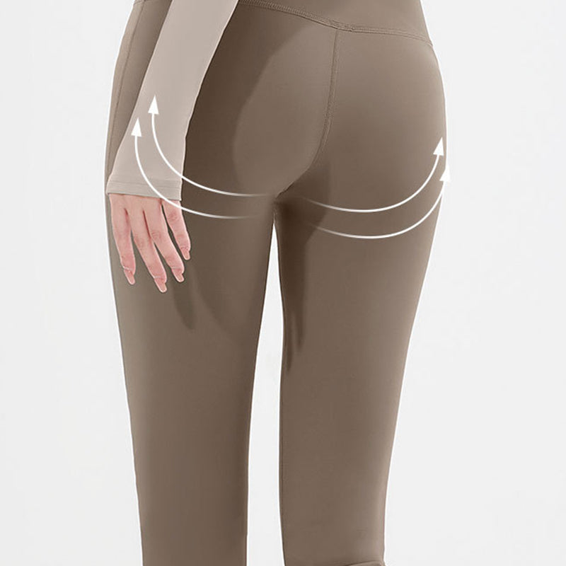 Dünne, schnelltrocknende Yoga-Hose mit hoher Taille und Glockenboden
