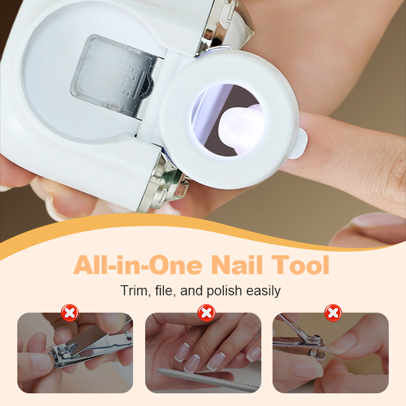 🔥Solange der Vorrat reicht 40 % Rabatt!🎉Elektrische Nagelschere mit Licht