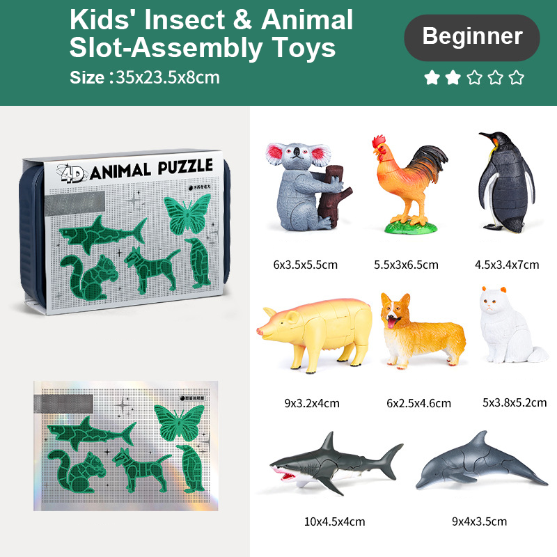 Kinderspielsachen für Kinder insekten und tierische Slot-Assembly