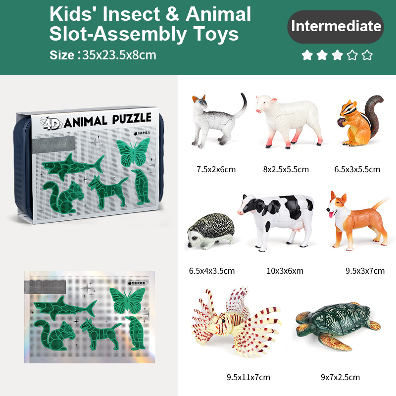 Kinderspielsachen für Kinder insekten und tierische Slot-Assembly