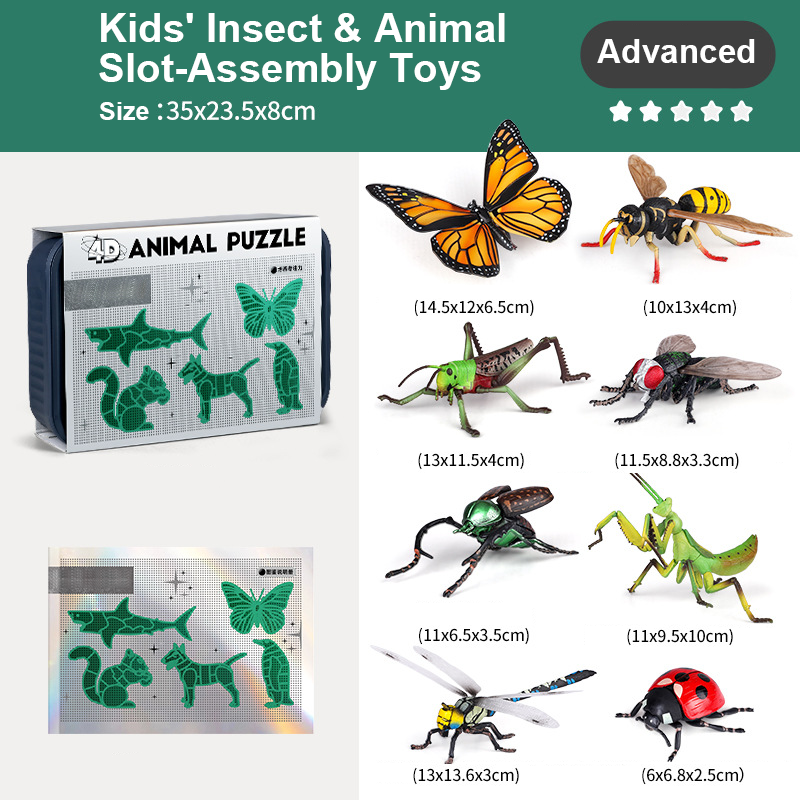 Kinderspielsachen für Kinder insekten und tierische Slot-Assembly