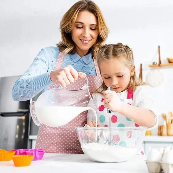 🥄 50% RABATT! 🥚 Semiautomatischer Rührbesen aus Edelstahl – Handbetrieben, ohne Batterien – Ideal für Eier, Sahne, Saucen oder Kaffee – leicht & hygienisch ✨🍳☕