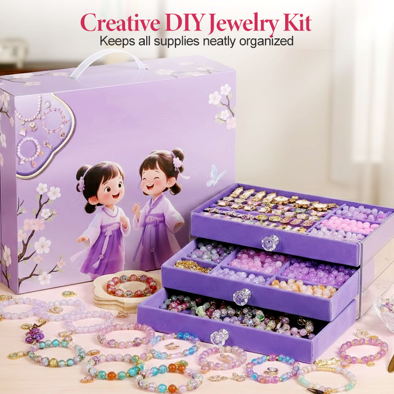 DIY-Set zur Herstellung von Perlenschmuck im antiken Stil für Mädchen