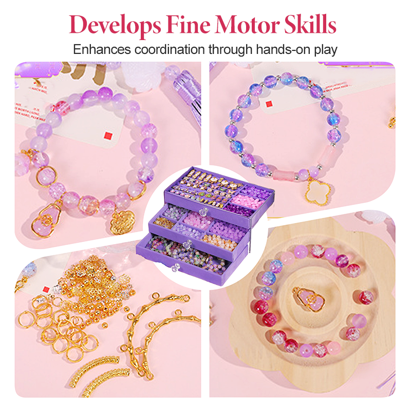 DIY-Set zur Herstellung von Perlenschmuck im antiken Stil für Mädchen