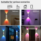 💡 50% RABATT! 🎄 USB-Aufladbares LED-Nachtlicht mit Bewegungssensor – RGB-Farbverlauf, Dimmbar & Magnetisch Für Eingangsbereich, Nachttisch, Schreibtisch & Schrank 🌈