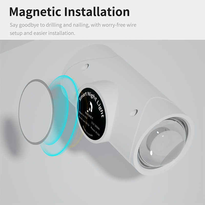 💡 50% RABATT! 🎄 USB-Aufladbares LED-Nachtlicht mit Bewegungssensor – RGB-Farbverlauf, Dimmbar & Magnetisch Für Eingangsbereich, Nachttisch, Schreibtisch & Schrank 🌈
