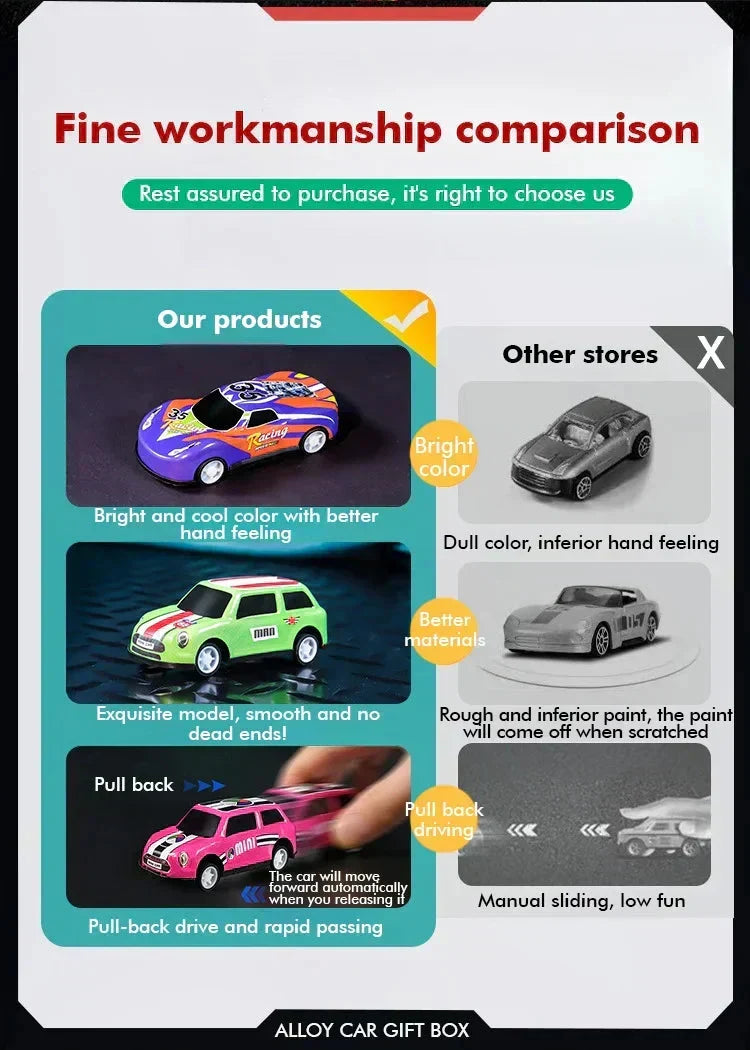 🔥Solange der Vorrat reicht 50 % Rabatt!🎉Legierung Auto Bounce Power Modell Spielzeug