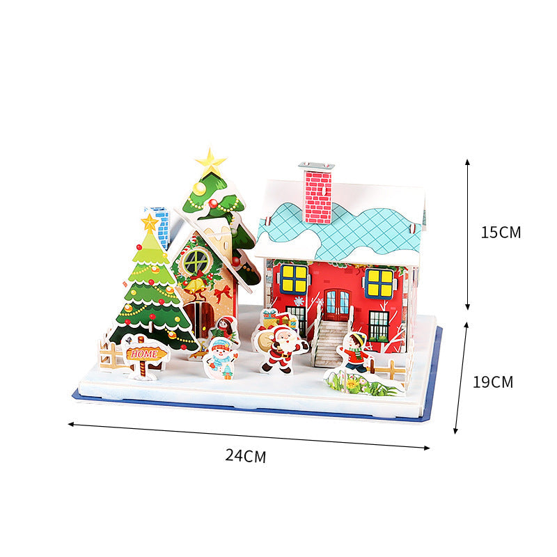 3D-Weihnachtspuzzle-Bausatz zum Selberbauen