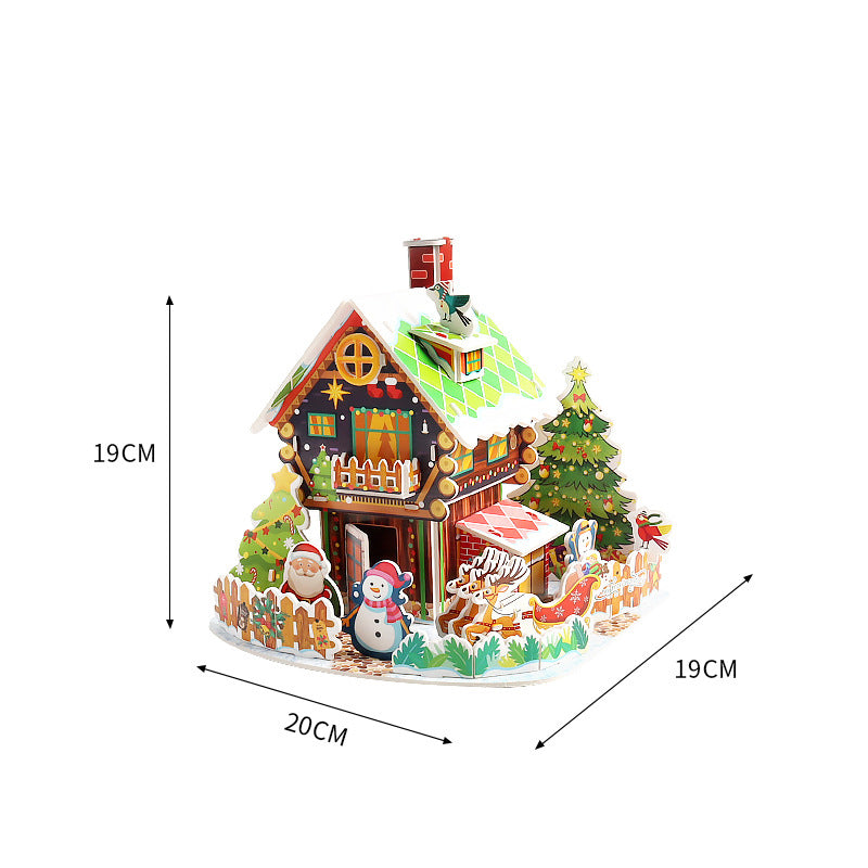 3D-Weihnachtspuzzle-Bausatz zum Selberbauen