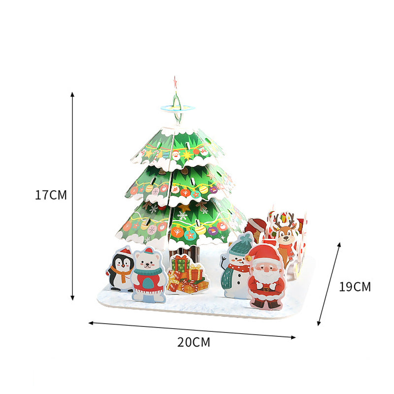 3D-Weihnachtspuzzle-Bausatz zum Selberbauen