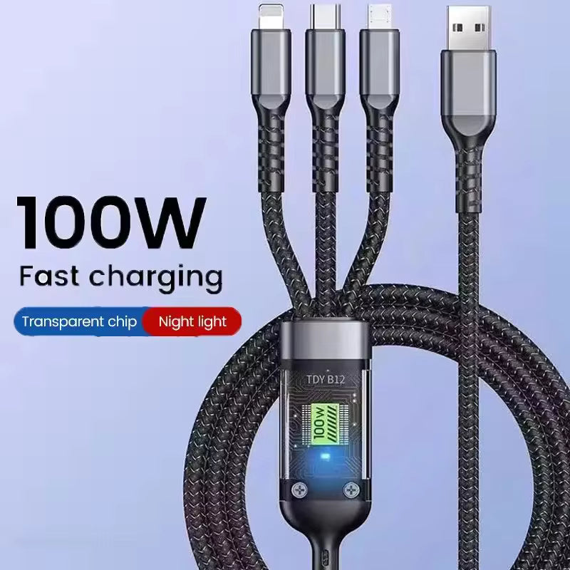 3-in-1-Schnellladekabel(Nur 3.99 €)