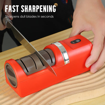 🔪⚡ Automatischer Küchenmesserschärfer: 3-Stufen-Schärfsystem für rasche, schonende Schärfung ✨🗜️ Kompaktes Design – einfach, sicher & langlebig.