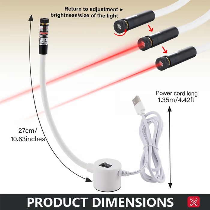 ⚡⚡50% RABATT JETZT! ✨ Magnetische Nähmaschinenleuchte – Exakte Positionierung, Flexible Einstellung & Einfache Montage 🧵🔧