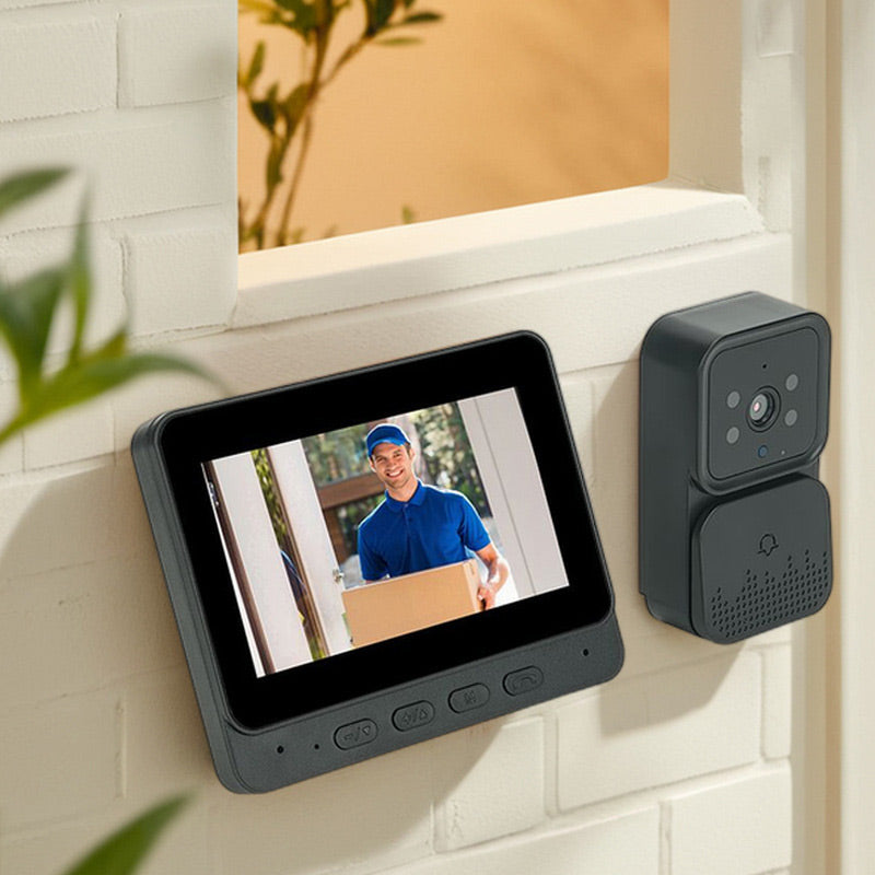 📢📢60 %  RABATT !! ⏰WLAN-Türkamera mit Monitor für Einfamilienhaus & Wohnung 🔔