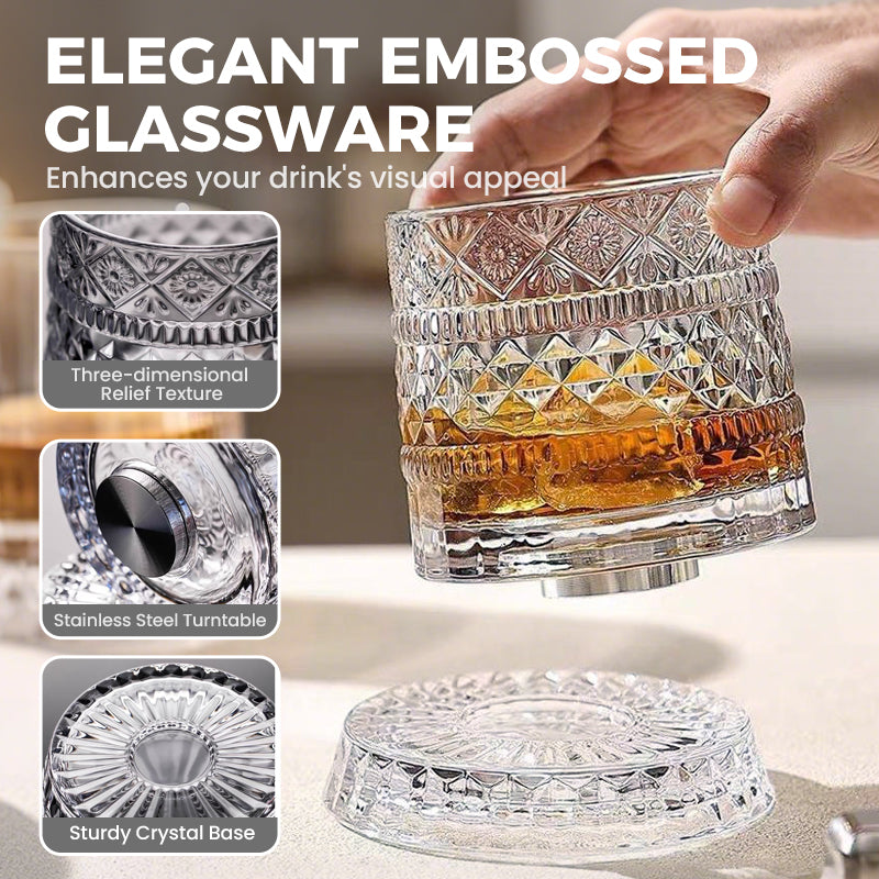 360° drehbarer Whisky-Glasbecher