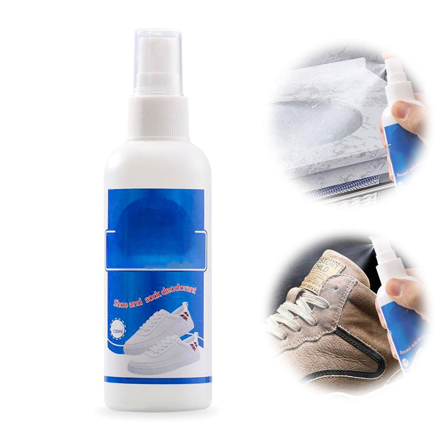 Antibakterielles, schnell trocknendes Deodorant-Spray für Schuhe und Socken
