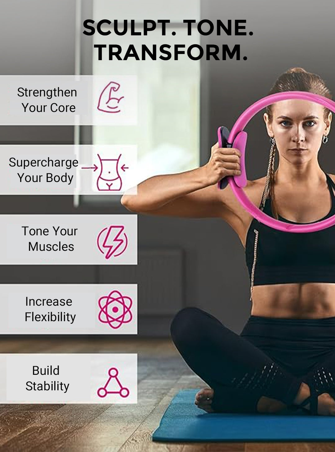 ✨ Formen, stärken und die Haltung verbessern – der All-in-One-Pilates-Ring für jedes Fitnesslevel! ✨