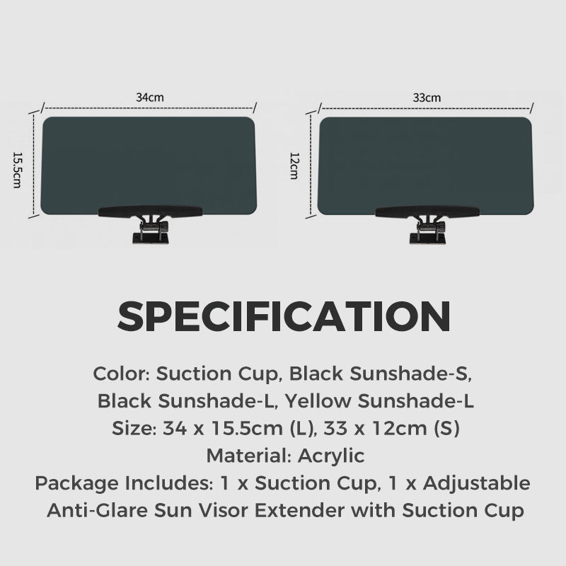 🔥Verstellbarer Blendschutz-Sonnenblendenextender mit Saugnapf