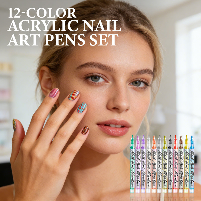 ✨Nur für kurze Zeit!⏰12er-Set Acryl-Nagelkunst-Stifte