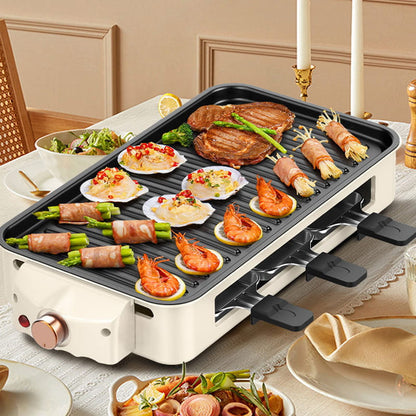 🍖 Großer, vielseitiger, rauchfreier Elektrogrill mit abnehmbaren Teilen