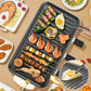 🍖 Großer, vielseitiger, rauchfreier Elektrogrill mit abnehmbaren Teilen