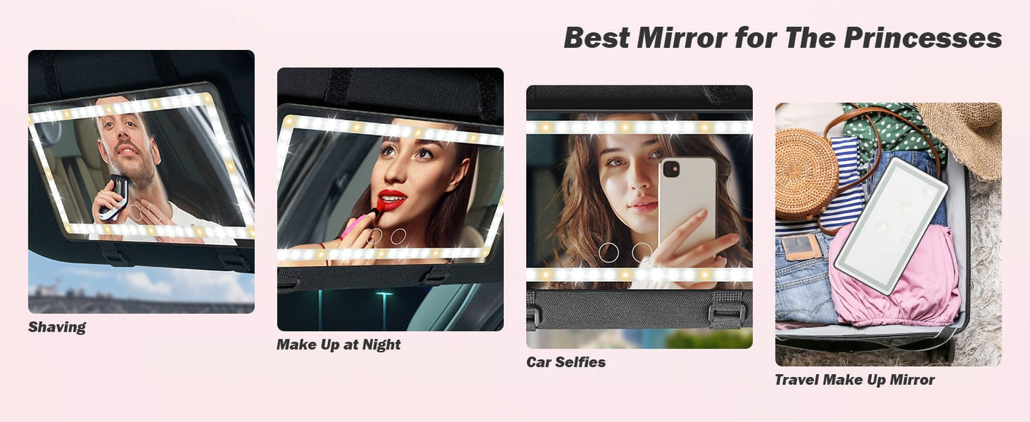 🔥 SOMMER-HITZE-VERKAUF - 50% RABATT 🔥 Make-up Spiegel fürs Sonnenvisier