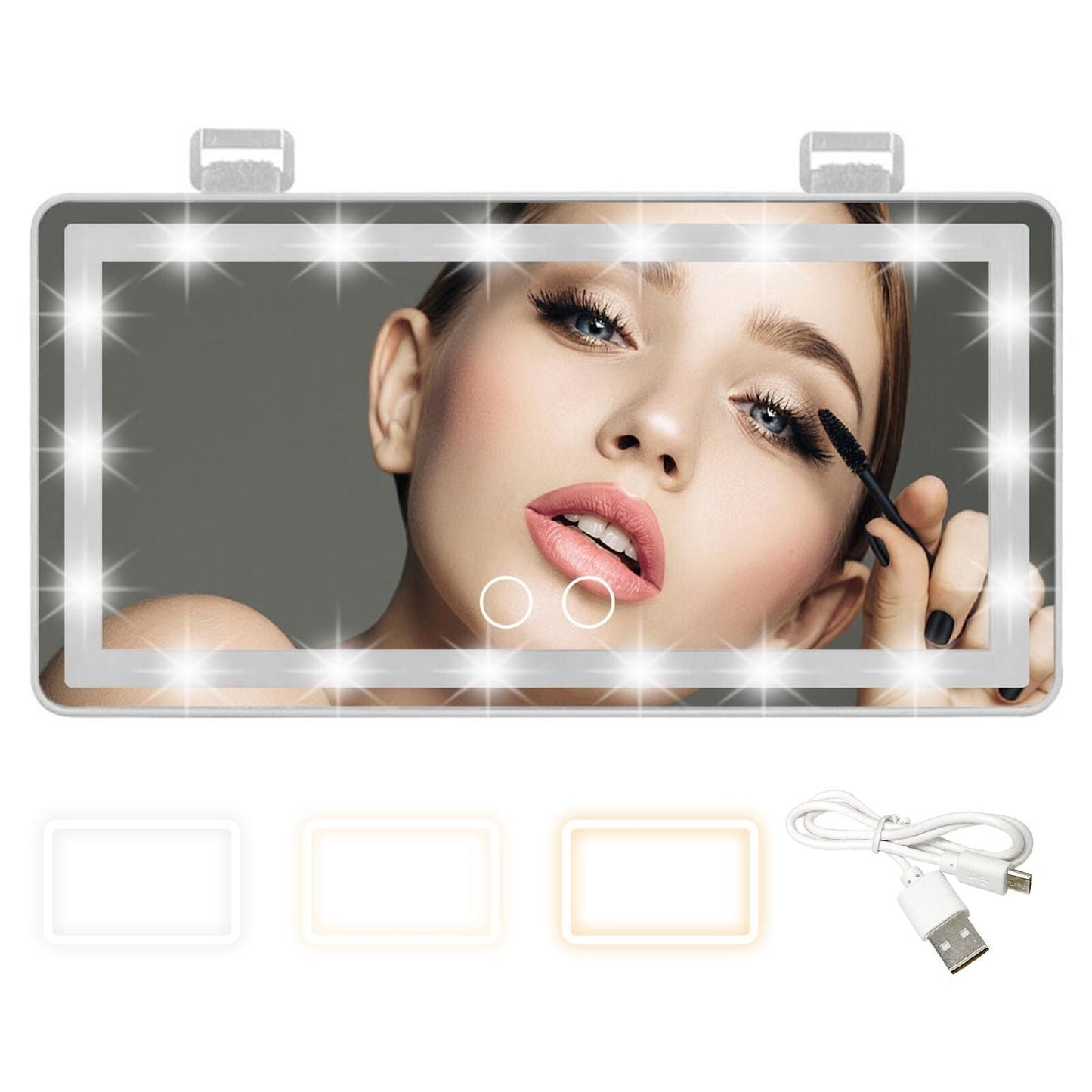 🔥 SOMMER-HITZE-VERKAUF - 50% RABATT 🔥 Make-up Spiegel fürs Sonnenvisier