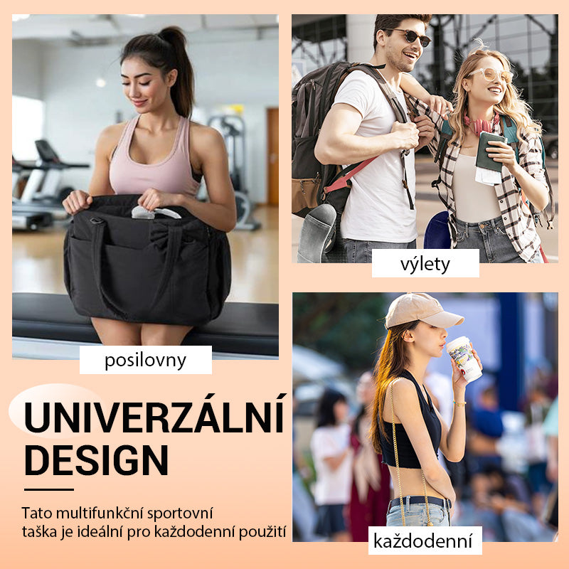 Multifunctional sports bag for leisure time