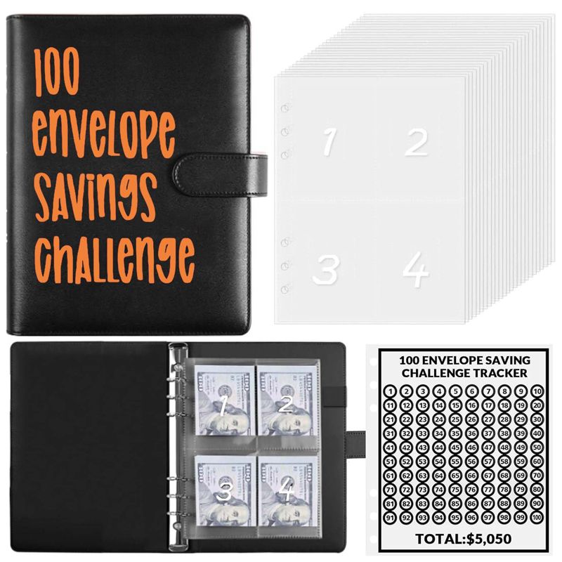 100-Tage-Spar-Umschlag-Challenge-Ordner
