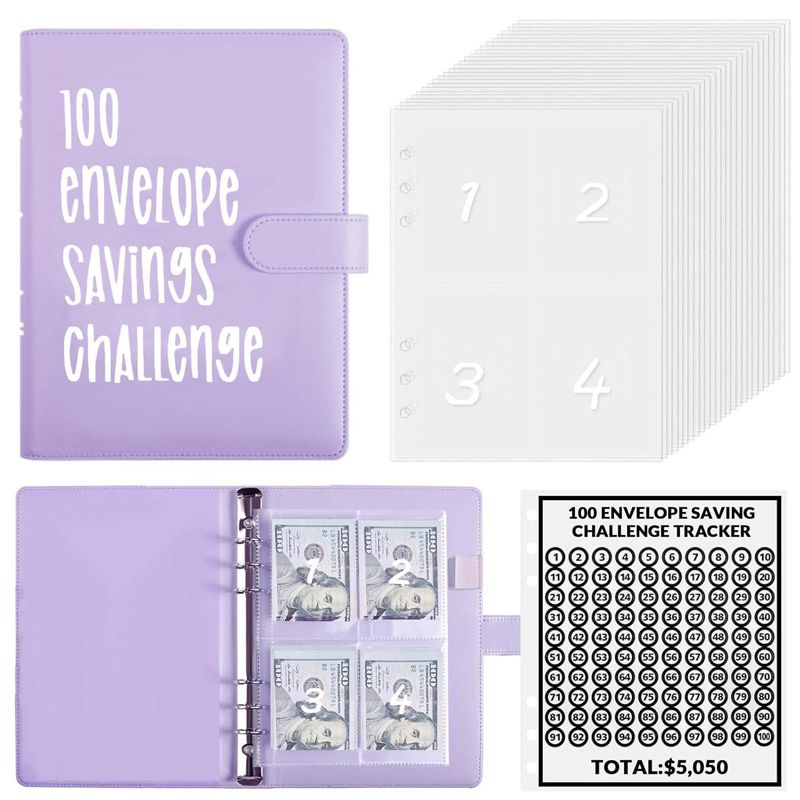 100-Tage-Spar-Umschlag-Challenge-Ordner