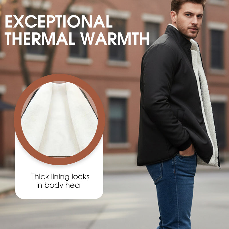 Herren Casual Winddichte Thermojacke
