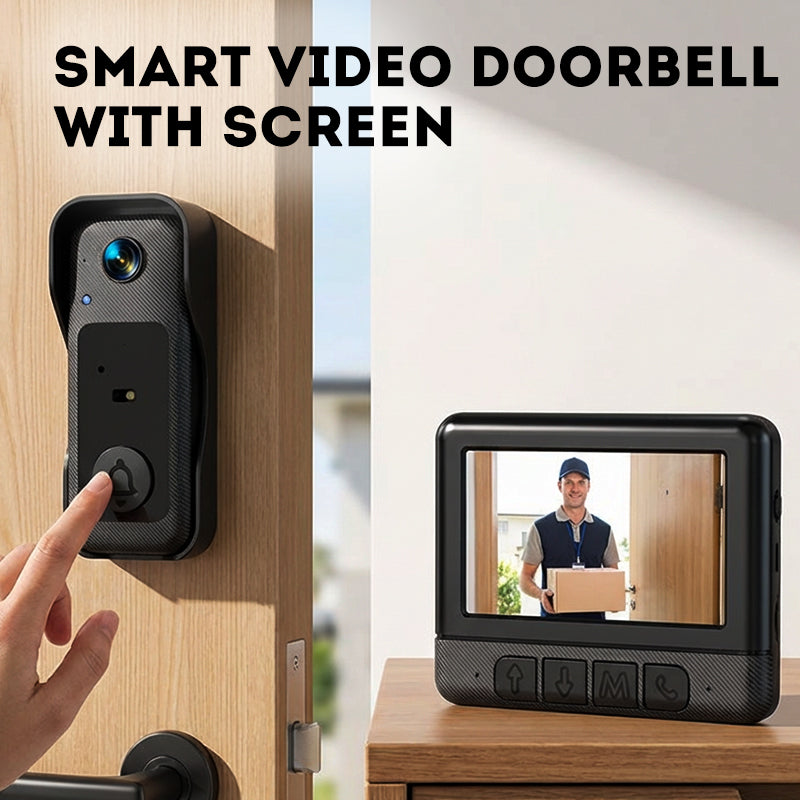 🚪📺 MID-SEASON SALE: −50% NUR FÜR KURZE ZEIT! Intelligente Video-Türklingel mit 4,3-Zoll-Display – Kabellose Gegensprechanlage, Infrarot-Nachtsicht, HD-Aufnahme & kompatibel mit Smart-Home-Systemen 🏠✨
