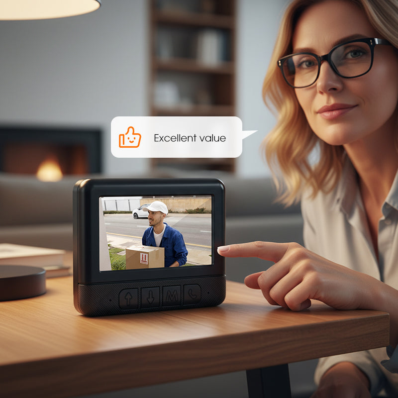 🚪📺 MID-SEASON SALE: −50% NUR FÜR KURZE ZEIT! Intelligente Video-Türklingel mit 4,3-Zoll-Display – Kabellose Gegensprechanlage, Infrarot-Nachtsicht, HD-Aufnahme & kompatibel mit Smart-Home-Systemen 🏠✨