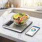 ⚖️📊 Küchenwaage digital – misst 19 Nährwerte & Kalorien per App, 5kg Edelstahl 🥗✅ für gesunde Ernährung & Gewichtsverlust