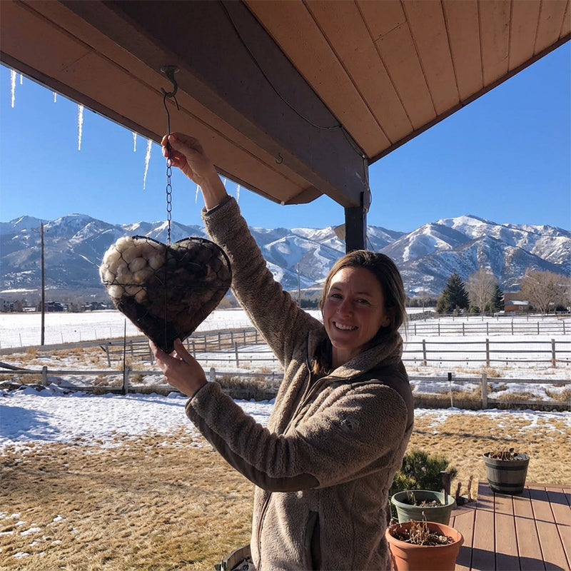 🐦🌱 Handgefertigtes Vogelnestherz aus Alpakafasern❤️