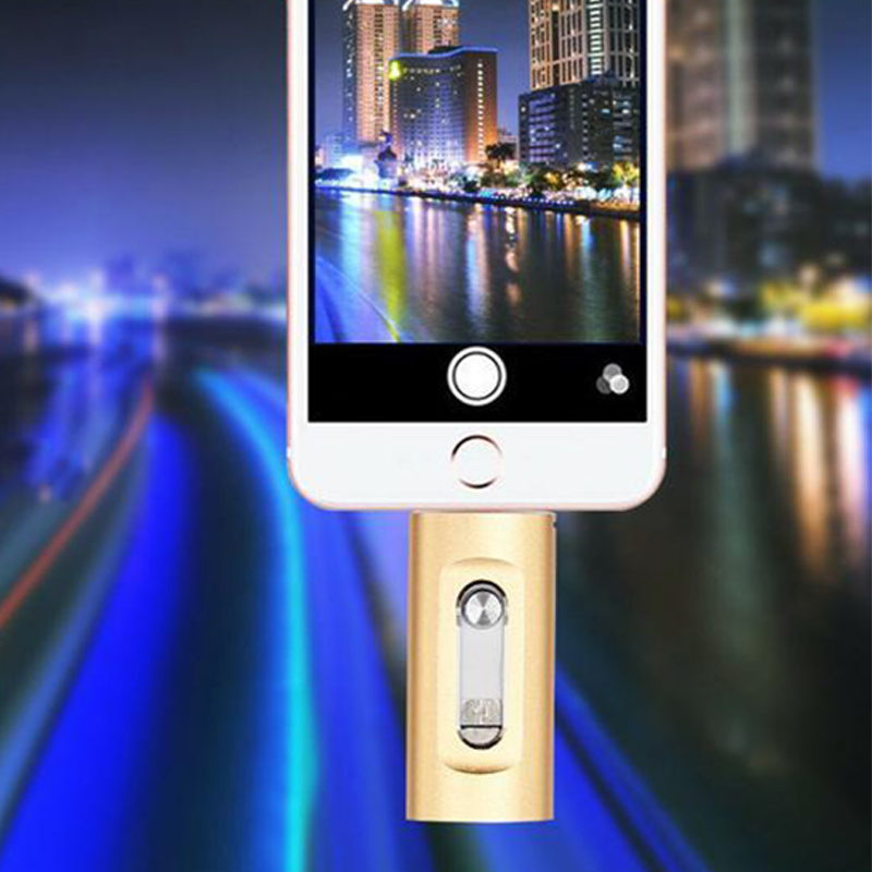 3-in-1-Flash-Laufwerk, Hochgeschwindigkeits-USB-3.0-Speicher, OTG-Flash-Stick mit kostenlosem Typ-C-Adapter für Android-Smartphones/PCs und weitere Geräte