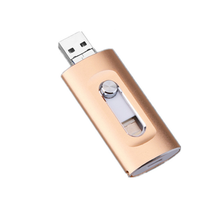 3-in-1-Flash-Laufwerk, Hochgeschwindigkeits-USB-3.0-Speicher, OTG-Flash-Stick mit kostenlosem Typ-C-Adapter für Android-Smartphones/PCs und weitere Geräte