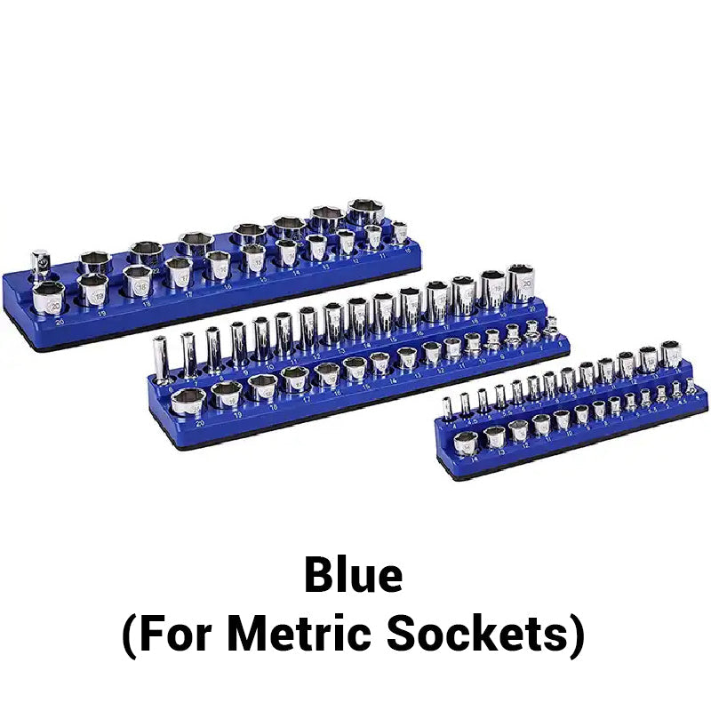 🔧 50% RABATT! 🧲 Magnet-Steckschlüsselhalter-Set – Farblich Sortiert, Spart Platz & Hält Werkzeuge Sicher 📦