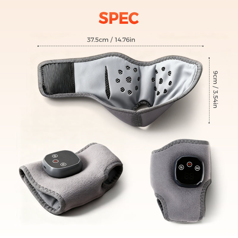 Spar-Set: Tragbares Knöchel-Massagegerät mit Wärme & Vibration + Gua-Sha-Brett