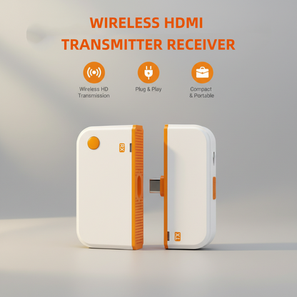 ⏳Begrenzte Zeit 50% Rabatt💥Drahtloser HDMI-Sender und -Empfänger, kompatibel mit Mobiltelefonen, Tablets, Computern und Fernsehern.