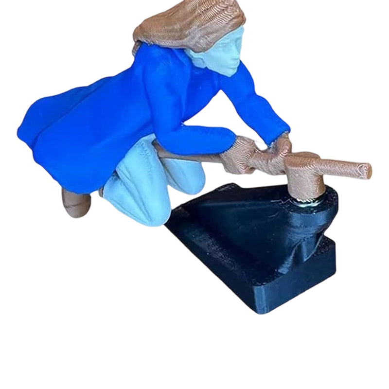 Magischer Besenstiel als Armaturenbrett-Ornament