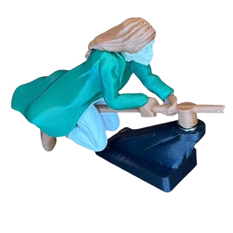 Magischer Besenstiel als Armaturenbrett-Ornament