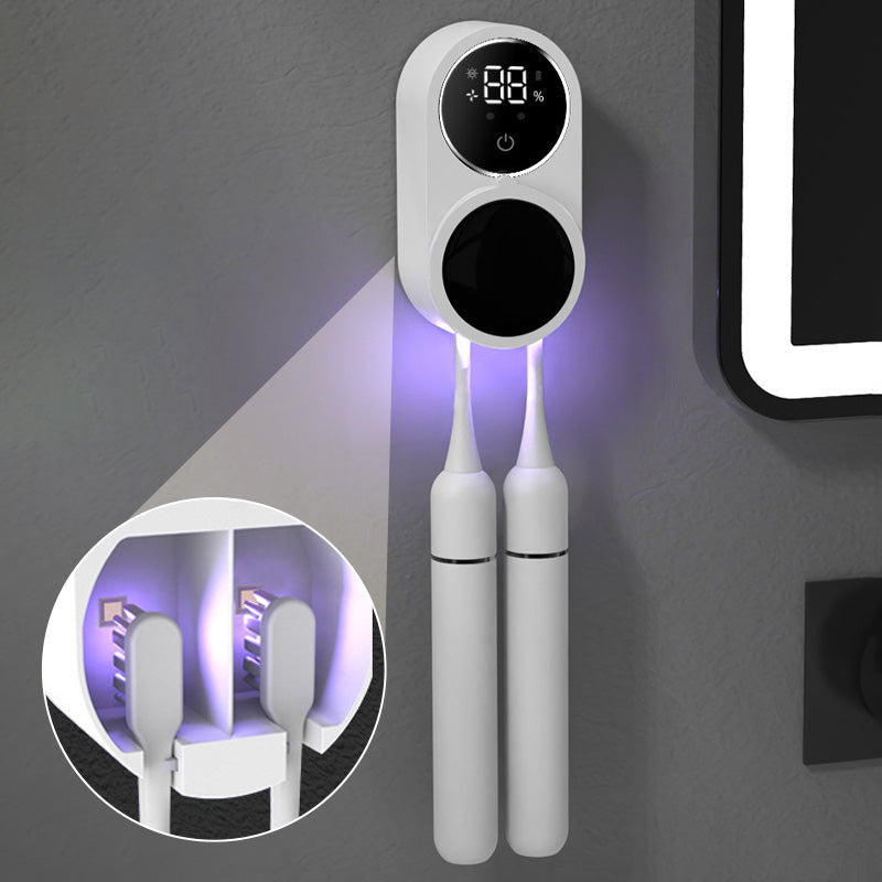 🎉 Neujahrsgeschenk – 50% RABATT!🪥Automatischer Zahnbürsten-Sterilisator (UV + Trocknung): Intelligente Erkennung & Doppelfach – Hygienisch & Platzsparend!