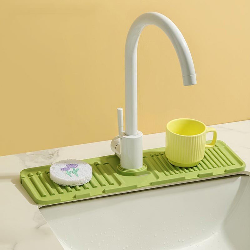 Abtropfschale mit Spritzschutz für den Wasserhahn – Tolles Geschenk