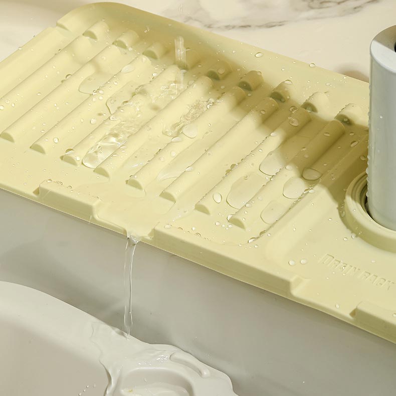 Abtropfschale mit Spritzschutz für den Wasserhahn – Tolles Geschenk