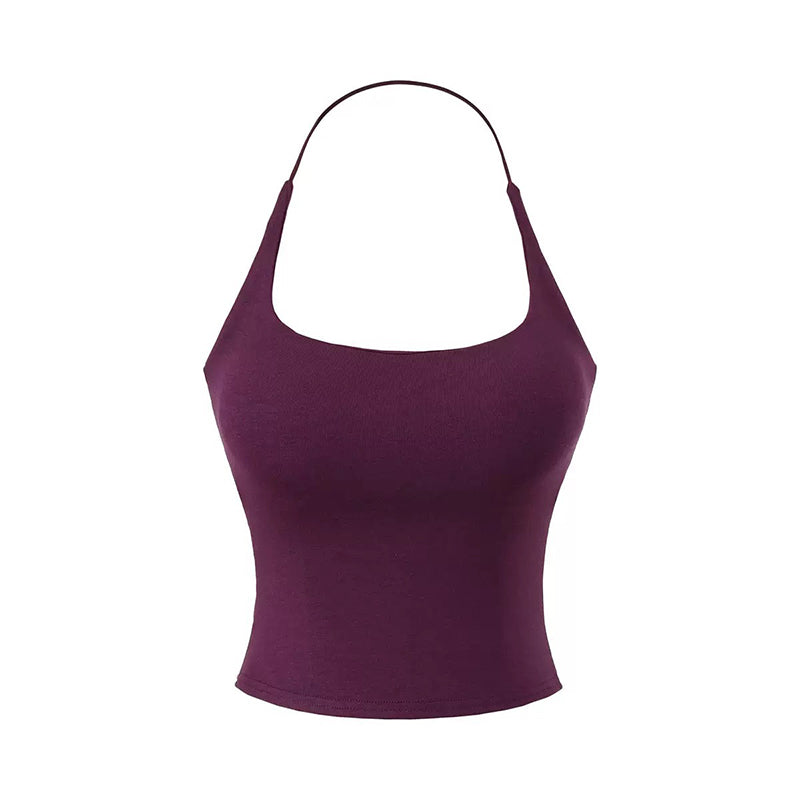 🌸🌺 Damen-Top mit offenem Rücken & integriertem BH 🌸🌺 Bequemer Allrounder für jeden Tag – stylisch, praktisch & ohne extra BH. Perfekt für mehr Freiheit und Eleganz.