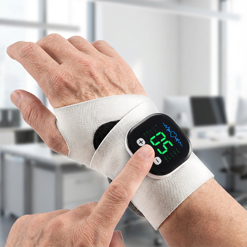 📢📢50 % Rabatt!! 🔥🎁 Wiederaufladbarer, einstellbarer elektrischer Handgelenkmassager