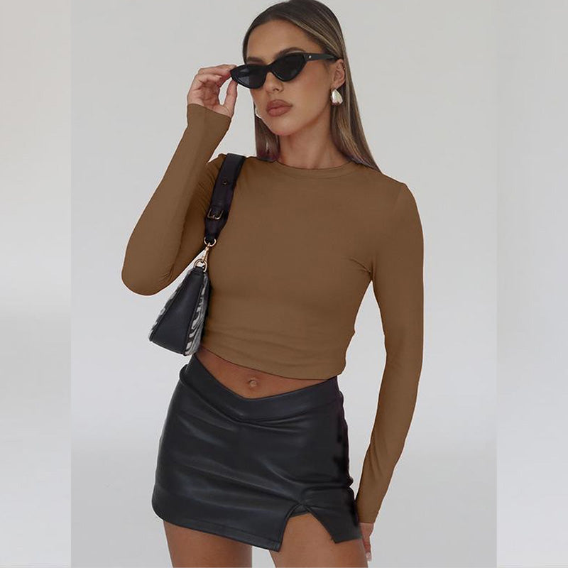 ⌛ Nur noch 3 Tage – 50 % auf alles! ⏰Damen Slim-Fit Crop-Top-Set